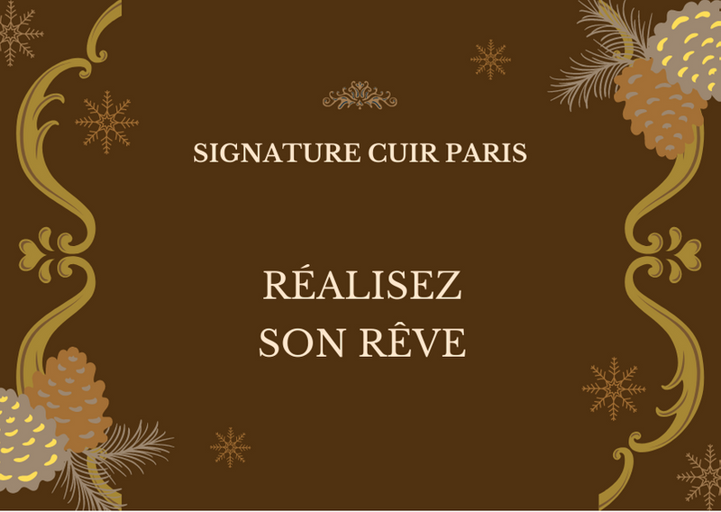 Carte Cadeau Signature Cuir Paris